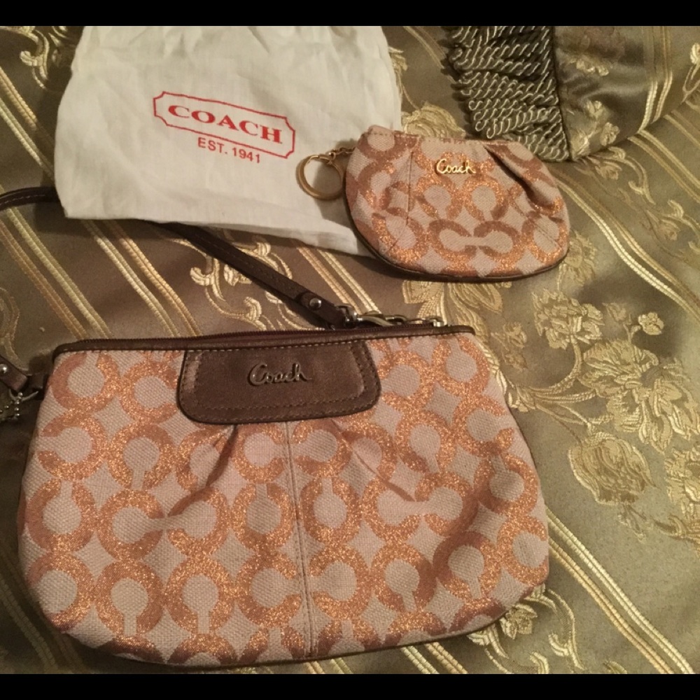 Limited Edition Coach Clutch and Matching Coin